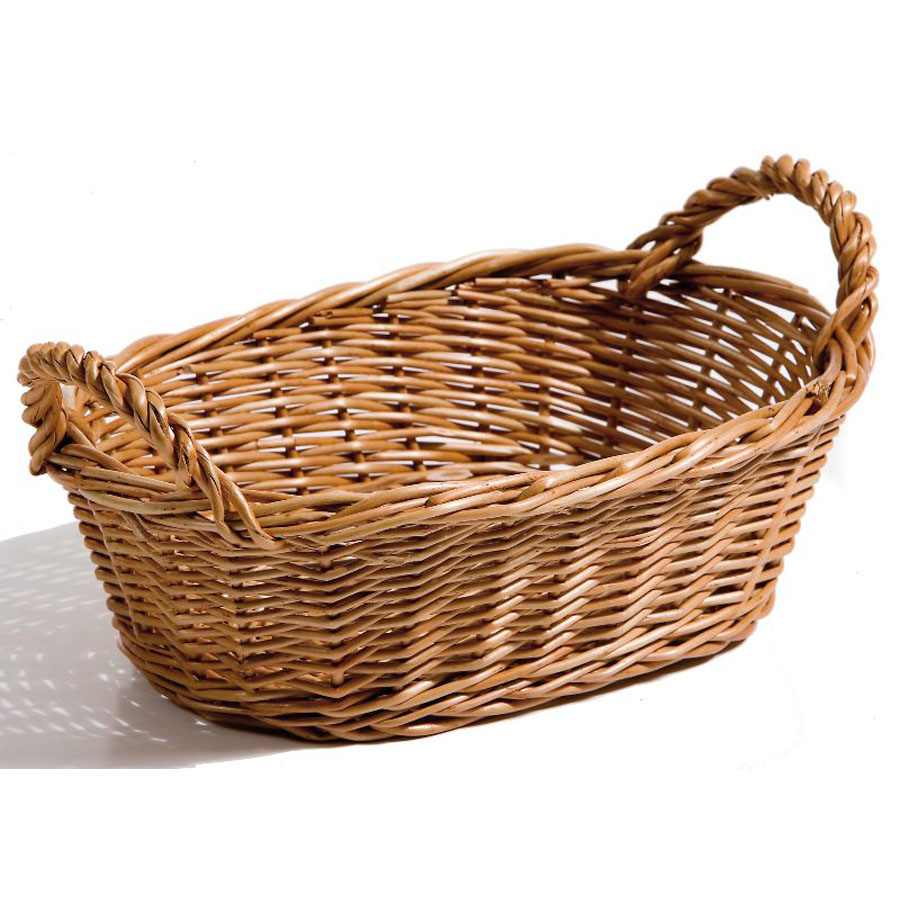 Willow basket with handle