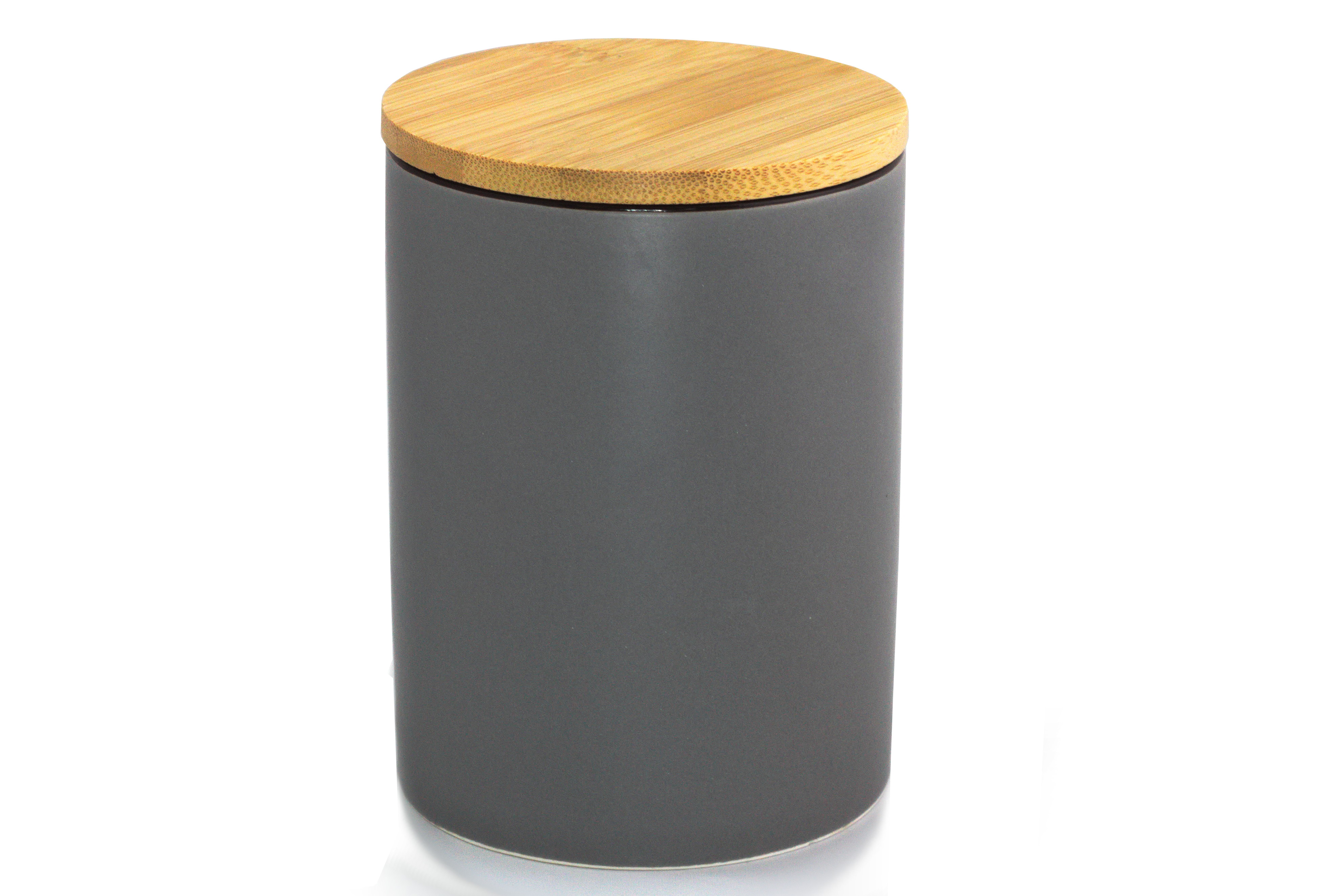 Porcelain Storage Canister With Bamboo Lid 13cm
