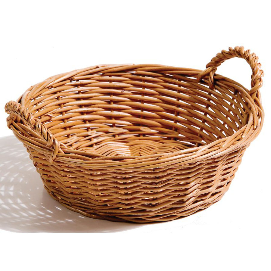Round willow basket